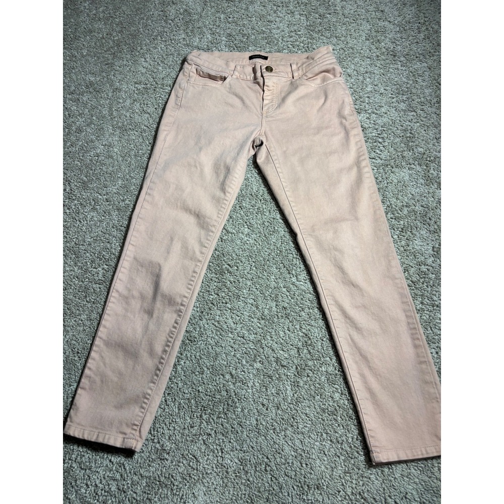 Massimo Dutti Womens Slim Fit Pants Blush Pink Size 2 5086 538 645 34